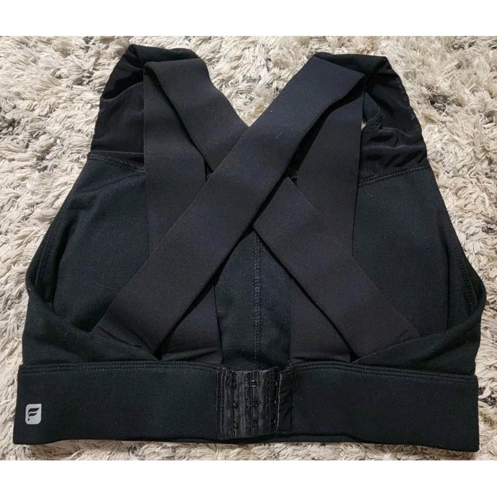 Fabletics High Impact Criss Cross Adjustable Black Strappy‎ Sz Womams Small NWOT